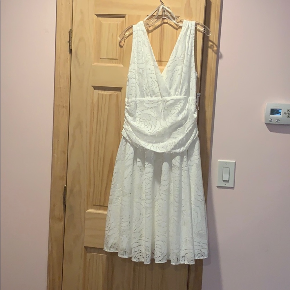 Dress Barn White Lace Dress